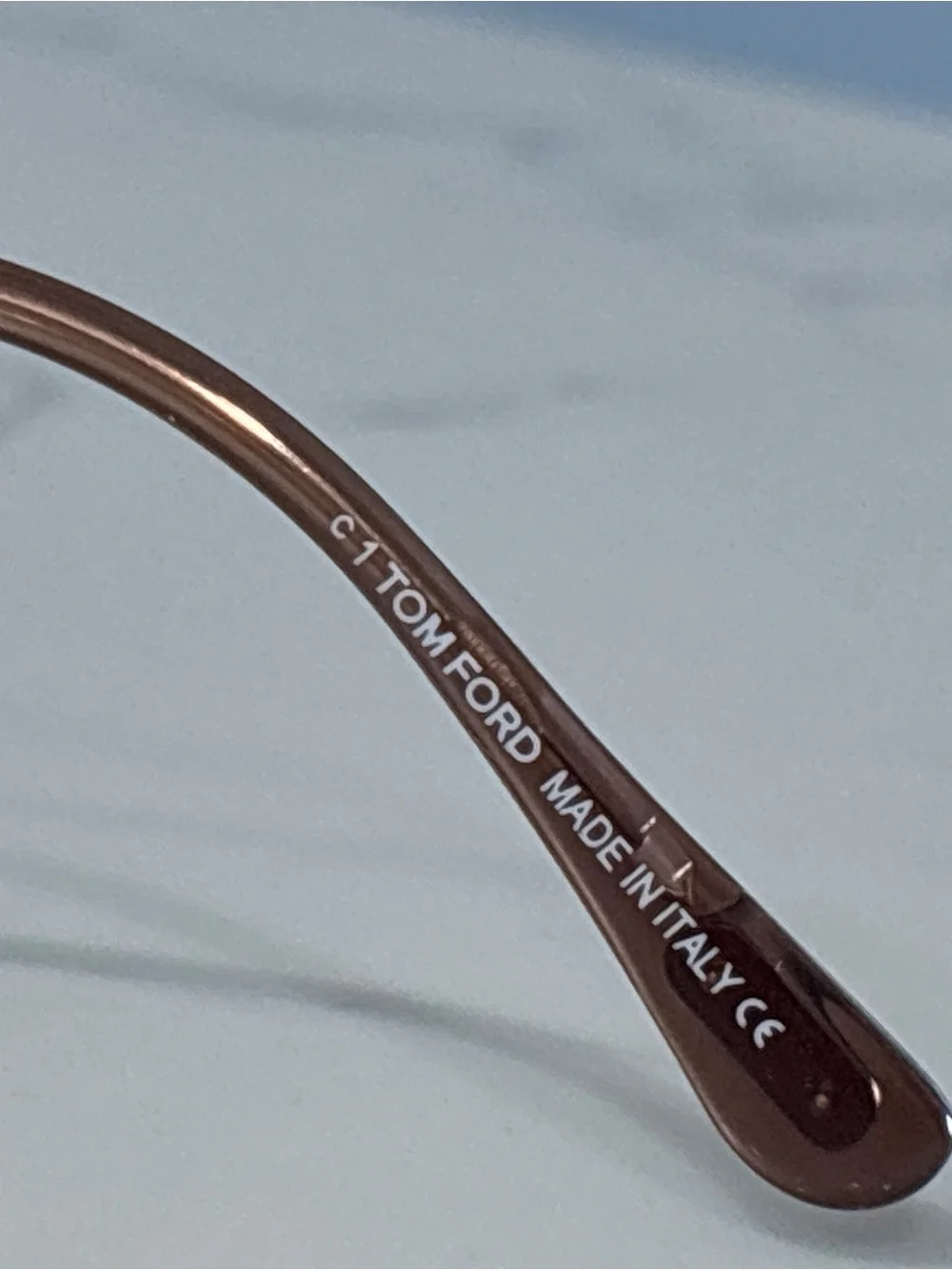 Tom Ford TF5510 045 Cat Eye Glasses Frames Shiny Light Brown Gold